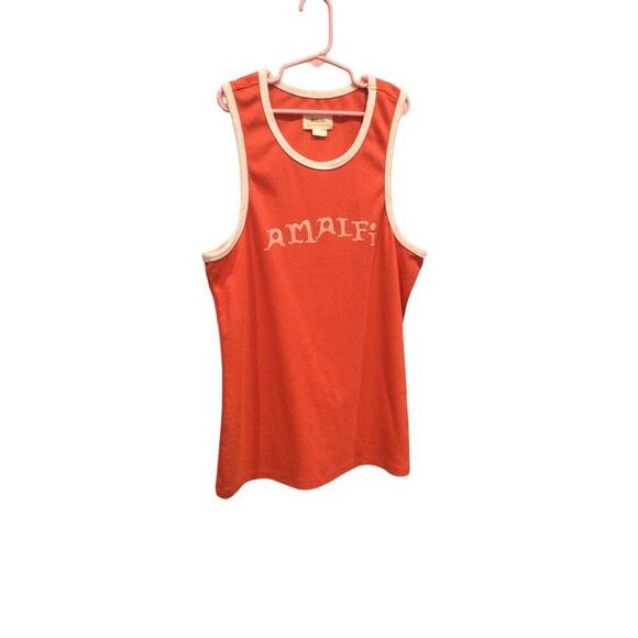 Anthropologie Maeve Womens Amalfi Coastal Sleeveless Tank Top Size Large Orange - Picture 13 of 13